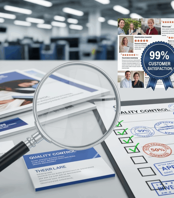 Offset printing press producing book pages with quality control inspection